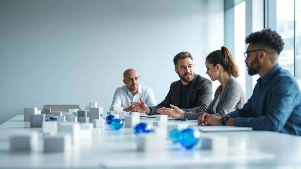 BlueSphere operating team collaborating on venture launch